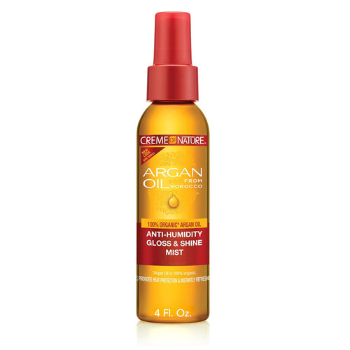 , Argan Oil anti Humidity Gloss & Shine Mist, Argan Oil of Morocco, Provides Heat Protection, 4 Fl Oz
