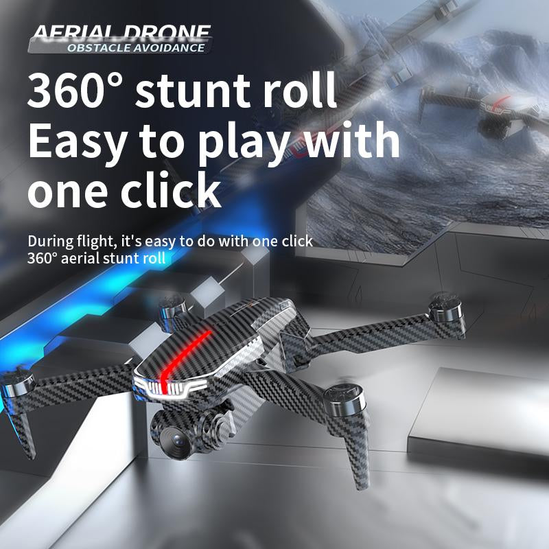 Aerial Drone 2025 C13S Pro GPS 4K UHD EIS Camera 5G Wifi FPV Brushless Motors Optical Flow Obstacle Avoidance Auto Return 360° Stunt Roll Easy Play Two Batteries