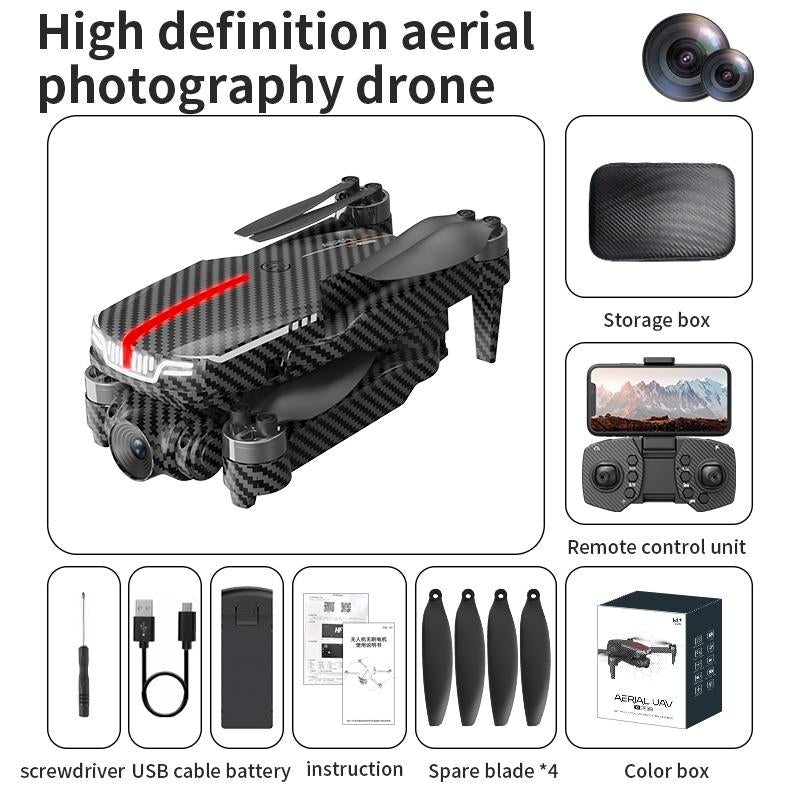 Aerial Drone 2025 C13S Pro GPS 4K UHD EIS Camera 5G Wifi FPV Brushless Motors Optical Flow Obstacle Avoidance Auto Return 360° Stunt Roll Easy Play Two Batteries