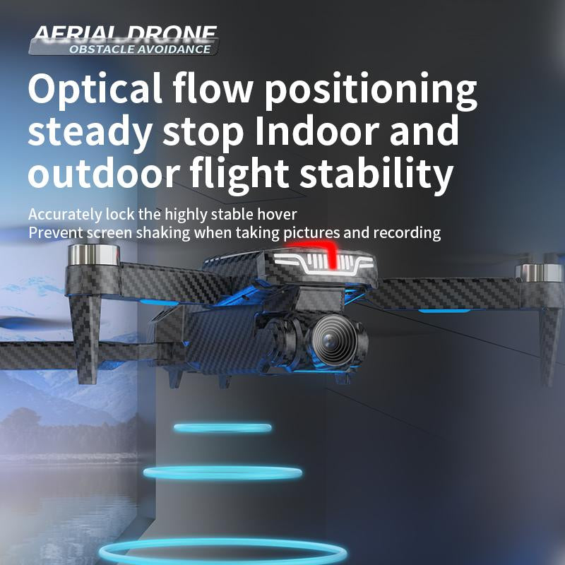 Aerial Drone 2025 C13S Pro GPS 4K UHD EIS Camera 5G Wifi FPV Brushless Motors Optical Flow Obstacle Avoidance Auto Return 360° Stunt Roll Easy Play Two Batteries